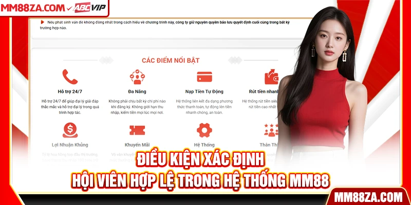 Điều kiện xác định hội viên hợp lệ trong hệ thống MM88