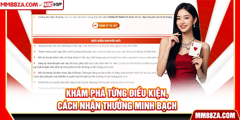 Khám phá từng điều kiện, cách nhận thưởng minh bạch
