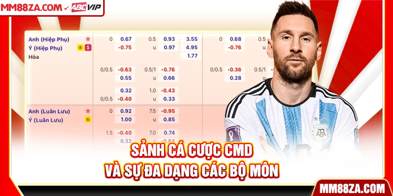 Sảnh cá cược CMD và sự đa dạng các bộ môn